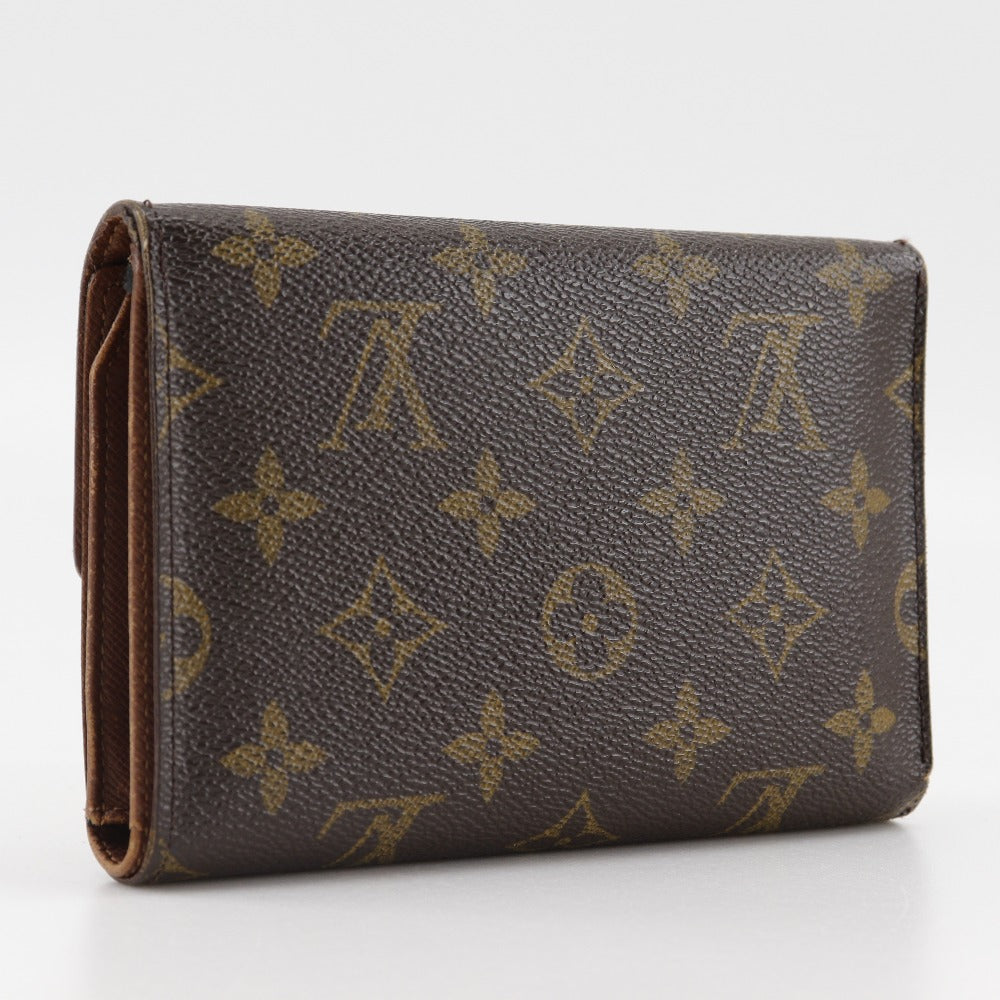 LOUIS VUITTON Tri-fold wallet M61202 Monogram canvas Brown Porto Tresol Etui Papie
