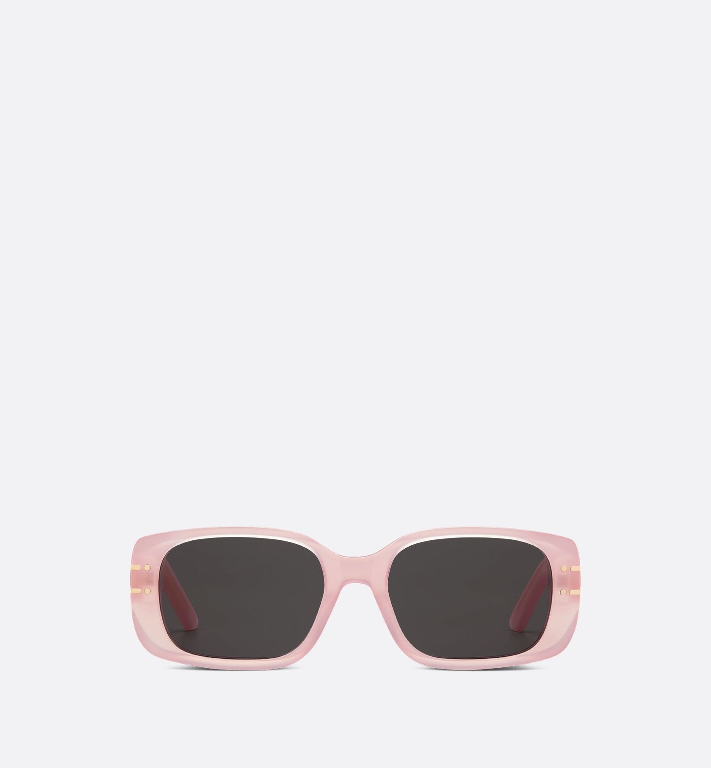 Luxury Diorsignature S12I Sea Glass Pink Rectangular Sunglasses