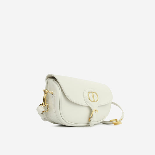 Luxury Dior Bobby East-West - White Calfskin