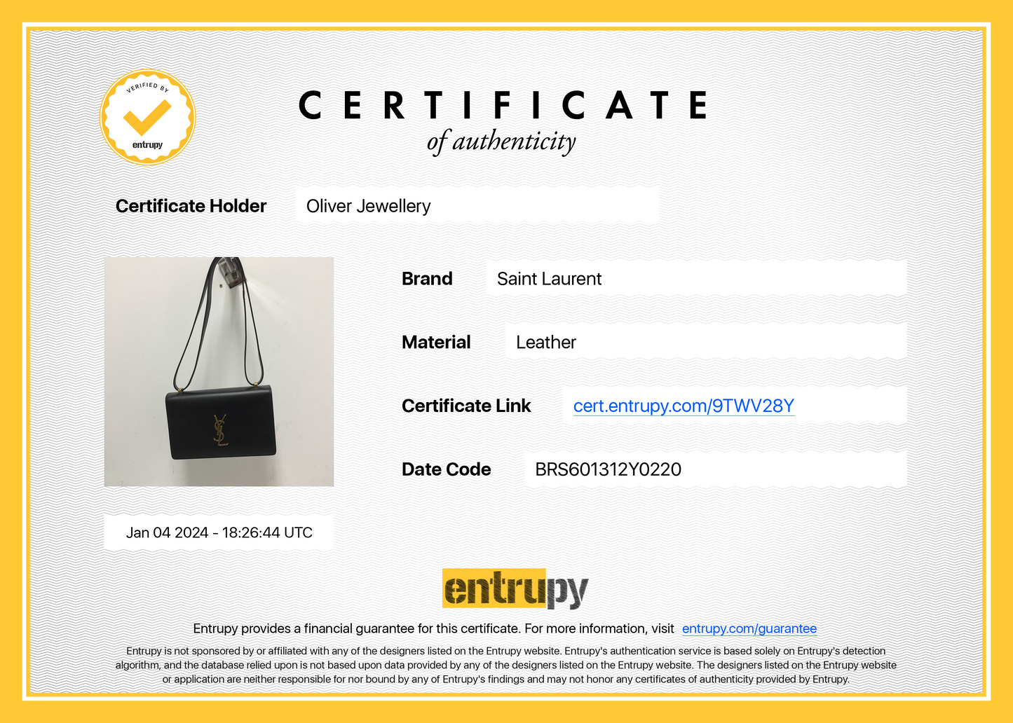 Saint Laurent 2020 Black Calfskin Leather Medium Dylan Shoulder Bag
