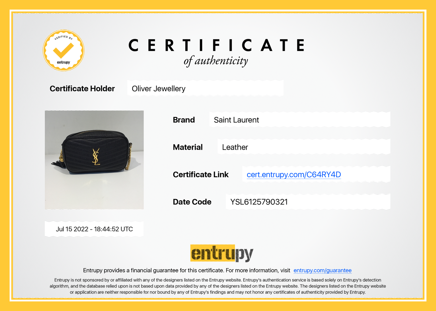 Saint Laurent 2021 Mini Lou Camera Bag