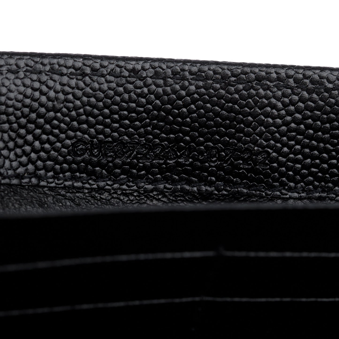 Saint Laurent 2022 Black Grain De Poudre Leather Cassandre Matelasse Large Flap Wallet