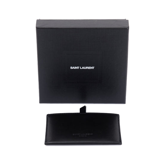 Saint Laurent Black Calfskin Leather 'For You' Mirror Holder