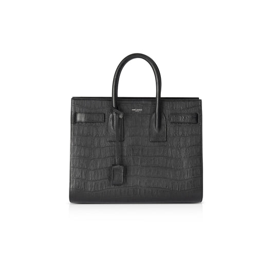 Saint Laurent Embossed Crocodile Small Sac De Jour