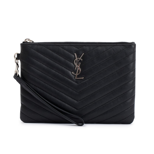 Saint Laurent Matelasse Cassandre Wrist Pouch