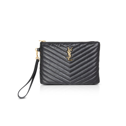 Saint Laurent Matelasse Cassandre Wrist Pouch
