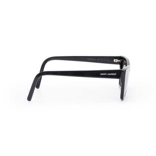 Saint Laurent SL 276 Black Acetate Mica Cat Eye Sunglasses