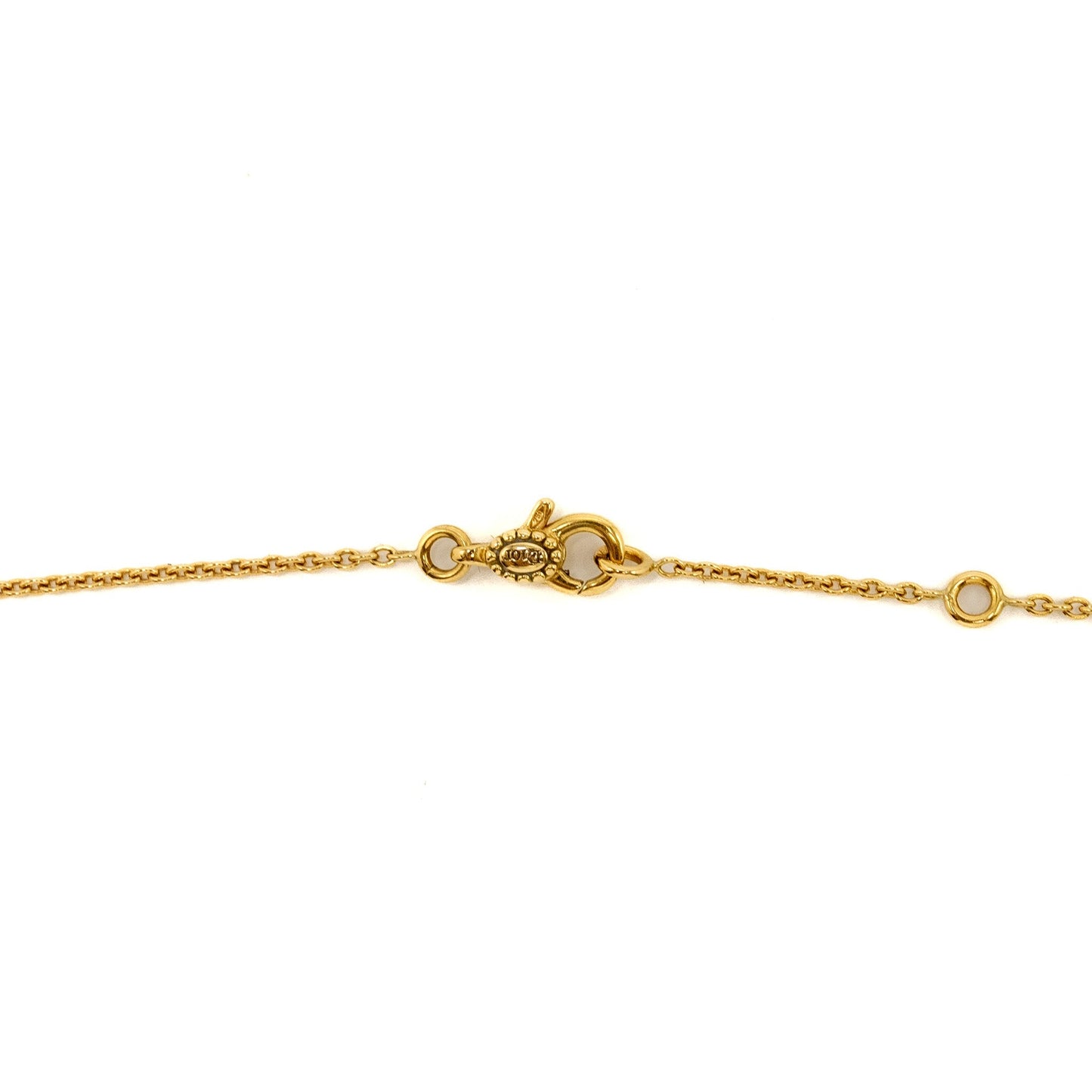 Luxury Dior Rose des Vents Necklace Yellow Gold with 3 Diamonds, Mother of Pearl