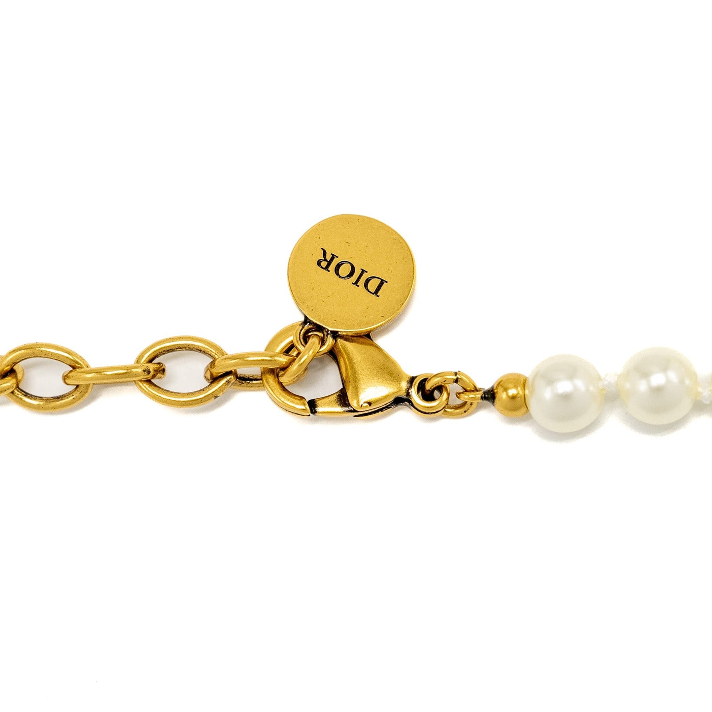Luxury Dior Giraffe Pearl Chocker Gold Tone