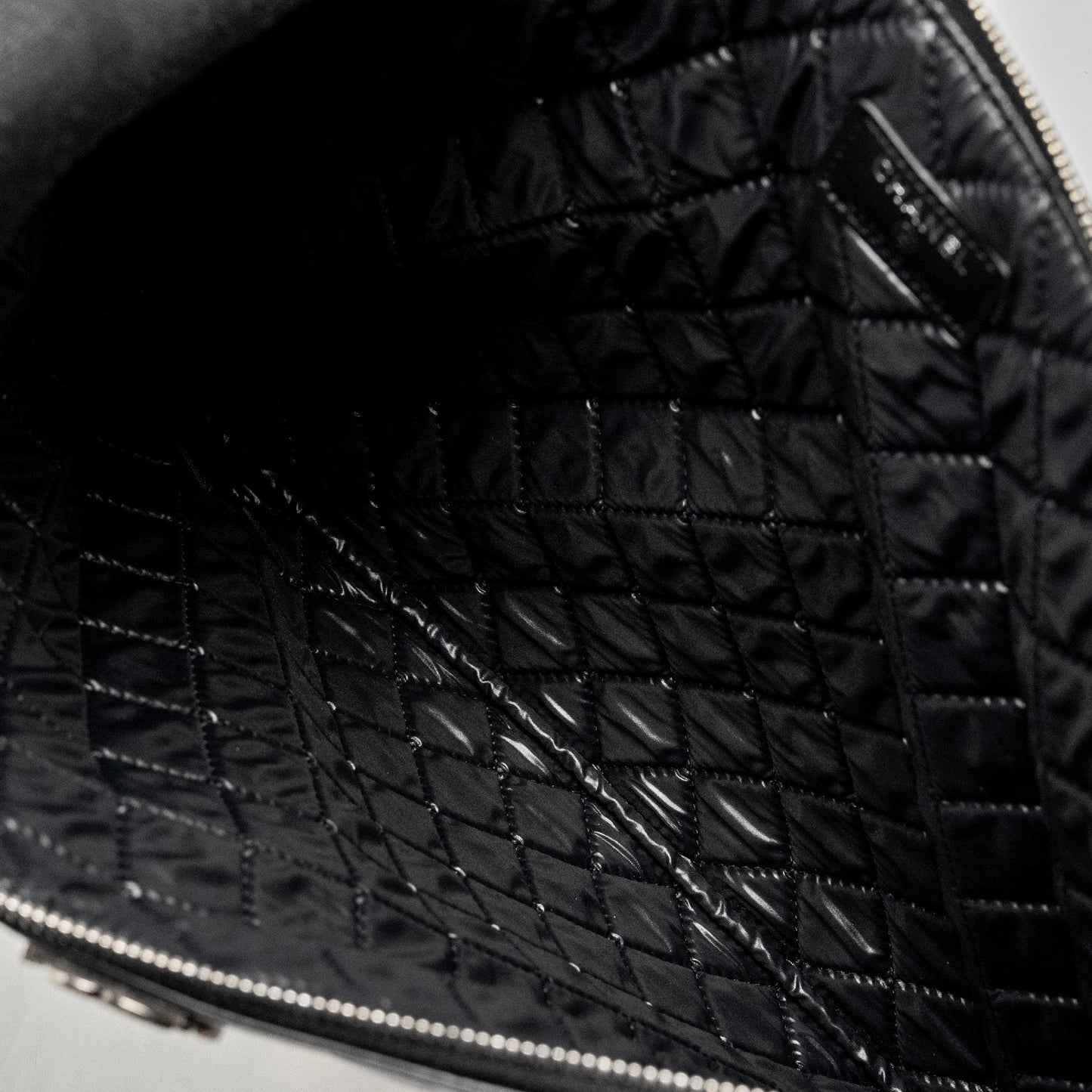 Chanel Boy Pouch Lambskin Black Ruthenium Hardware