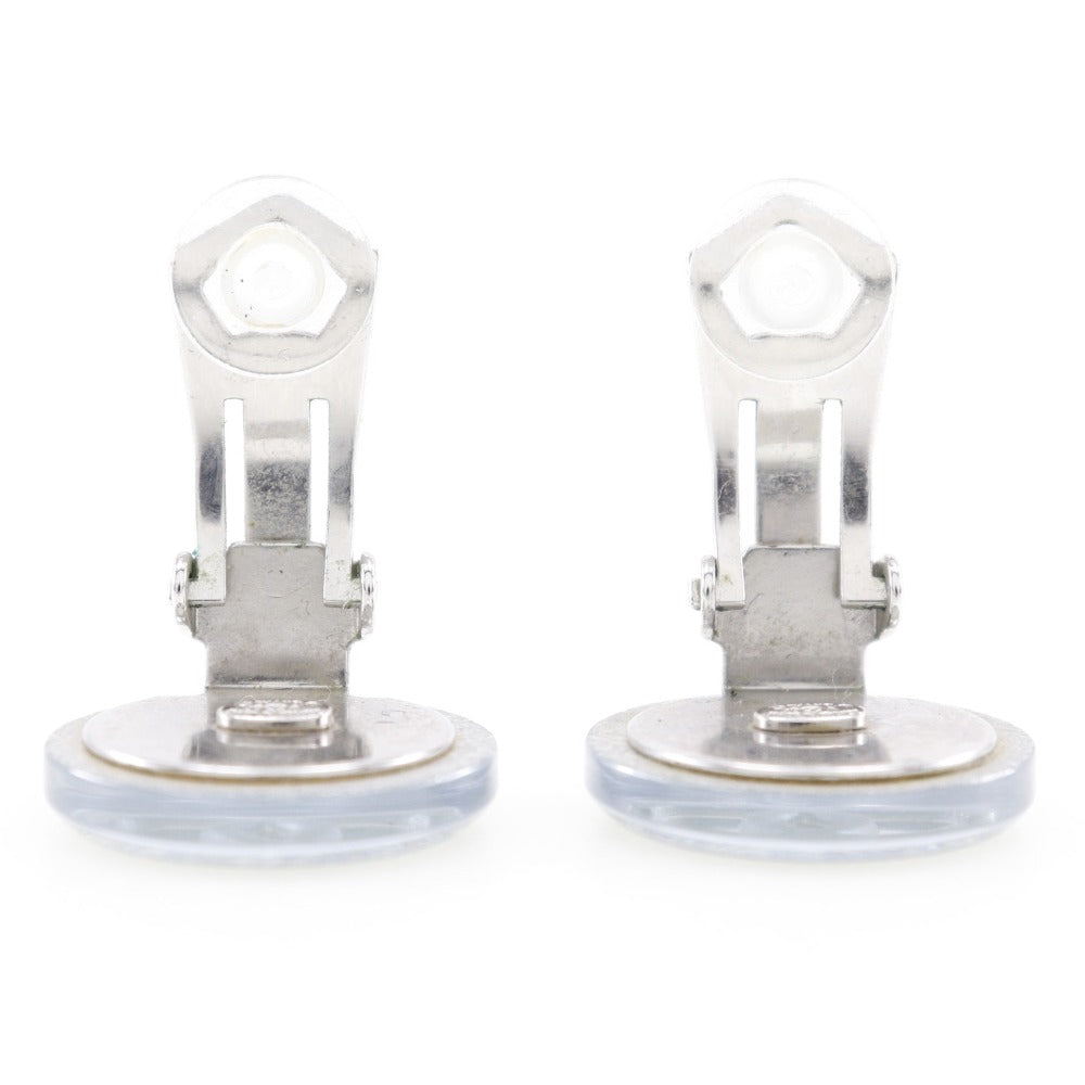 Chanel Coco Mark Earrings Silver 00A