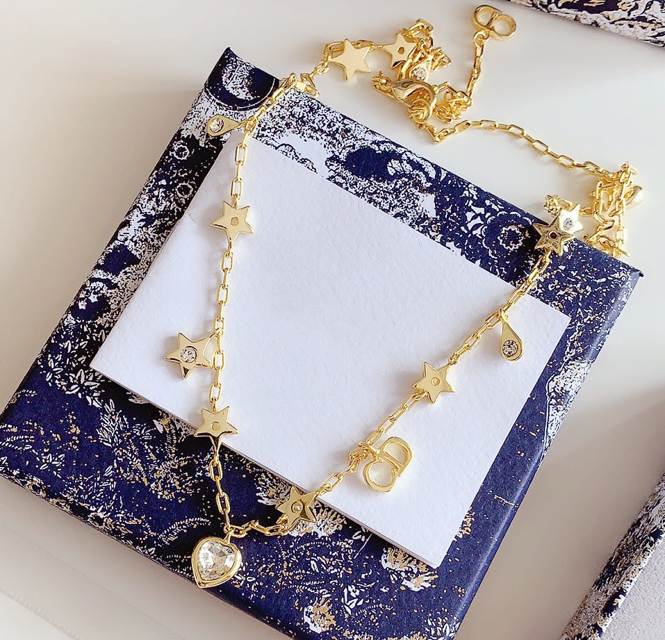 Luxury DiorSTAR LOVE NECKLACE WITH THE SAME MATERIAL