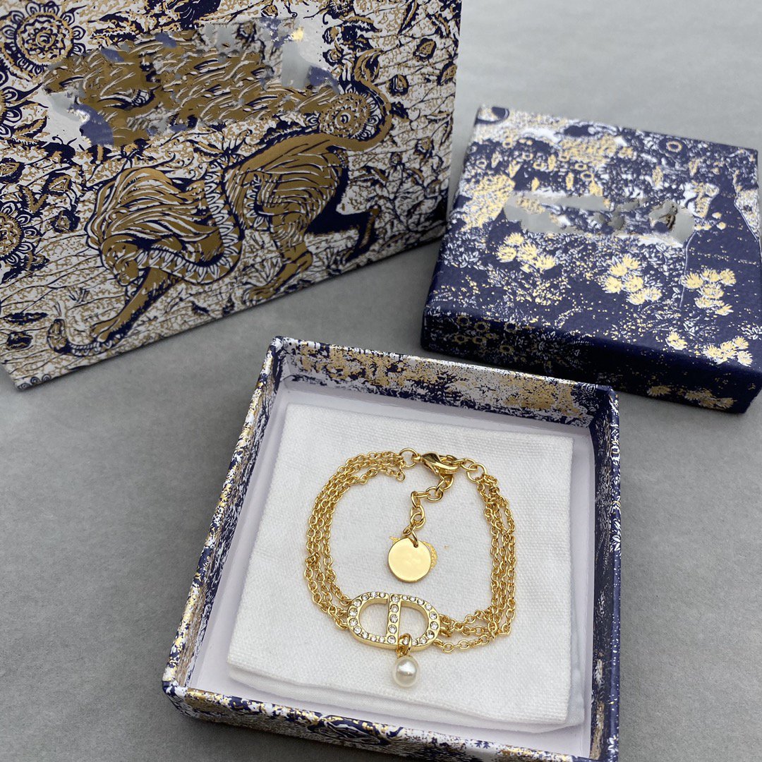 Luxury DiorWOMEN 30 MONTAIGNE NECKLACE GOLD-FINISH METAL