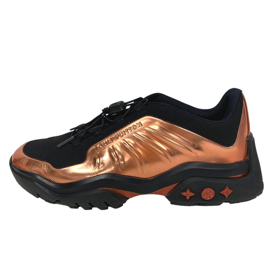 LOUIS VUITTON sneakers Leather, Fabric Pink gold 21 years Millennium line 6