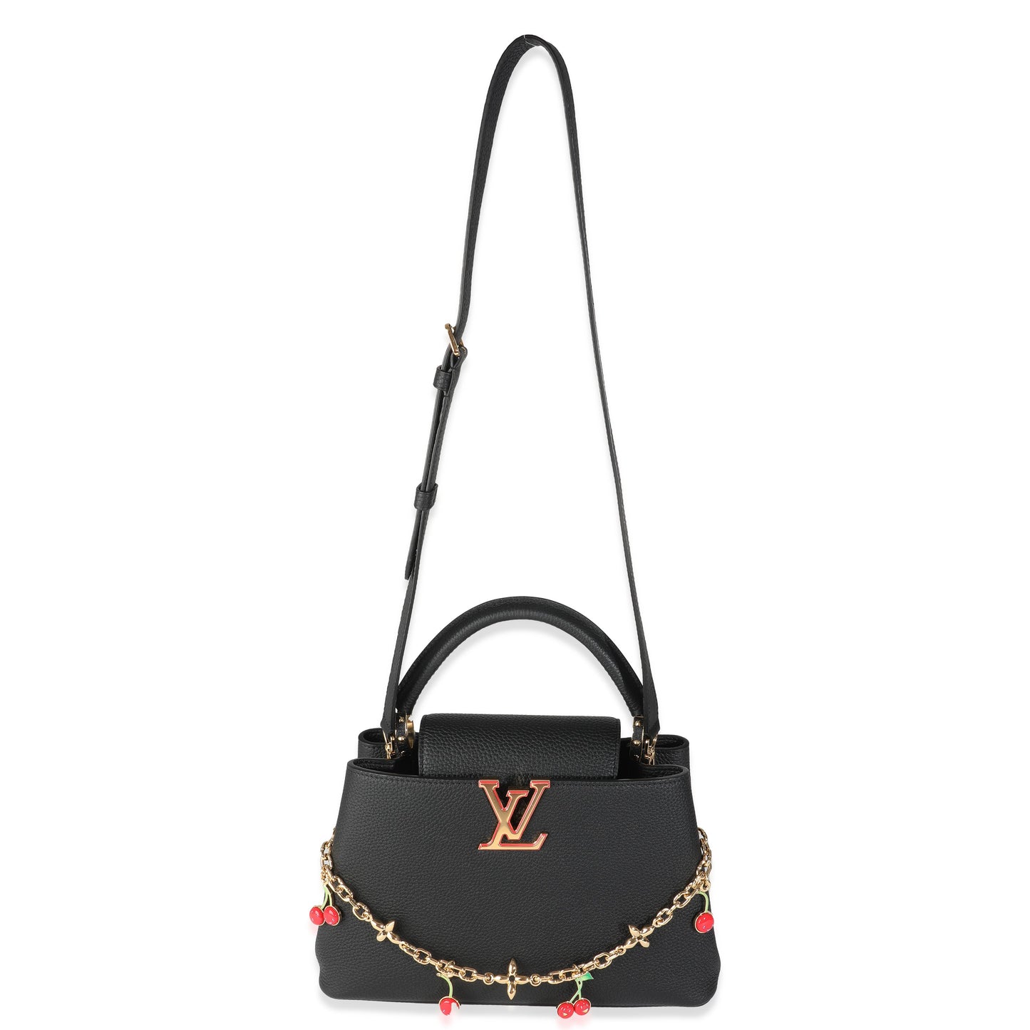 Louis Vuitton x TM Black Taurillon Capucines MM
