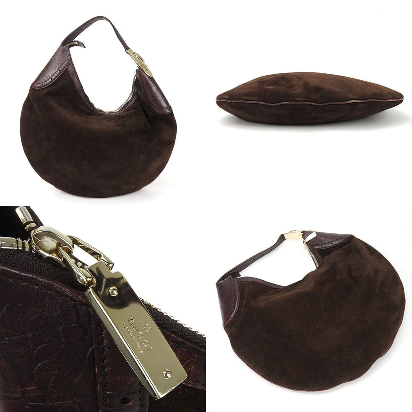 Luxury Gucci Trending 2025 Hobo Suede Shopper Bag ()