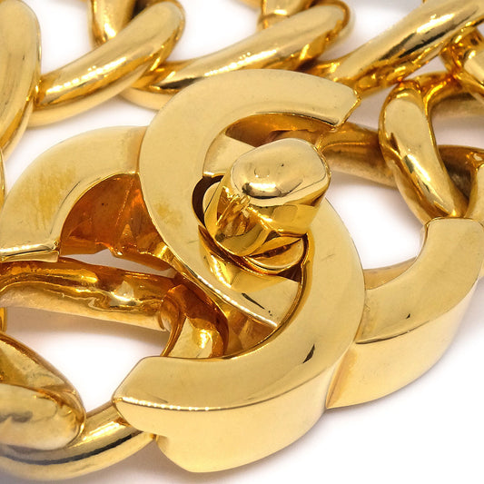★Luxury Chanel Turnlock Gold Bracelet 95P