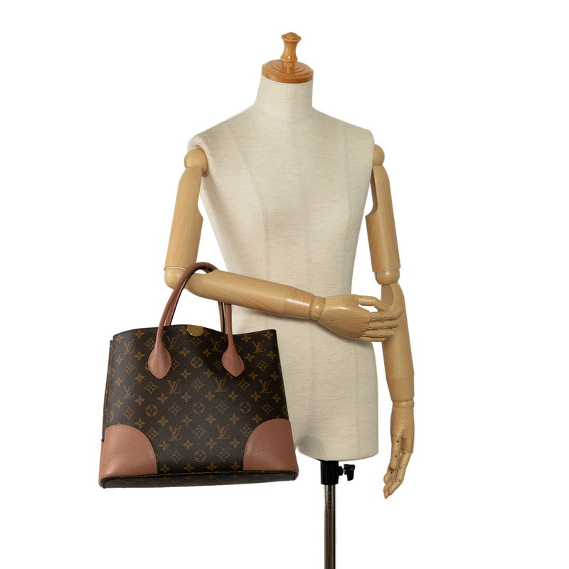 Louis Vuitton Monogram Flanders Handbag M41597 Brown Boadows PVC Leather Louis Vuitton