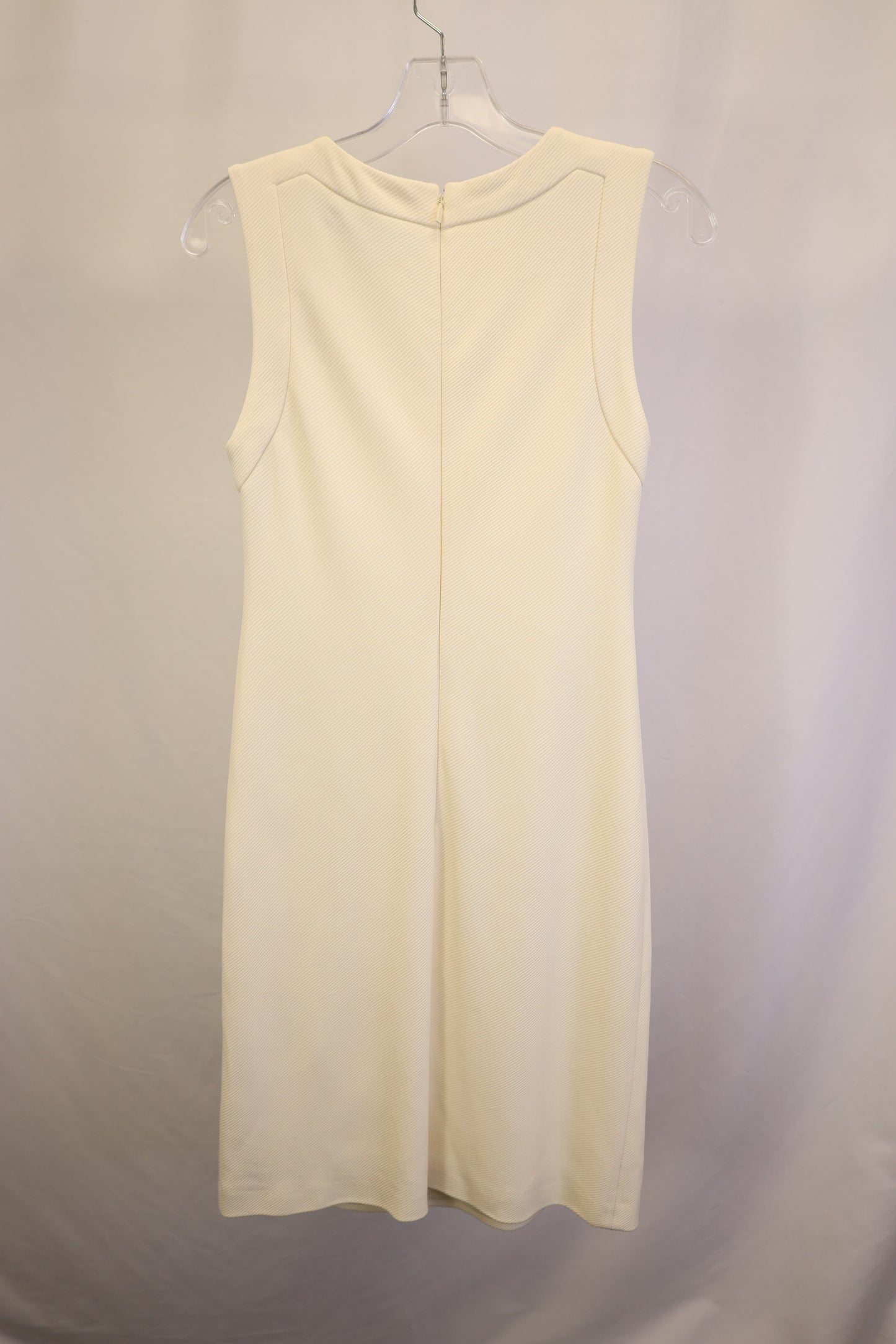Gucci Button Detail Shift Dress in Cream Cotton