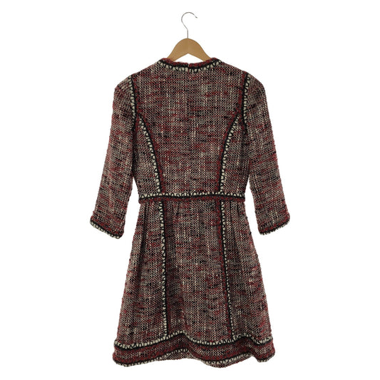 Chanel One Earrings One Piece Tops Wool Red P39627V28361