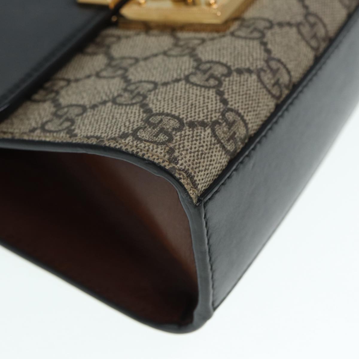Gucci Padlock Canvas Shoulder Bag ()