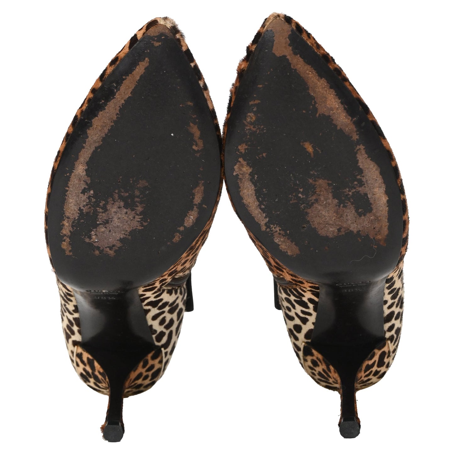 Gucci Leopard Ankle Booties in Animal Print Ponyhair