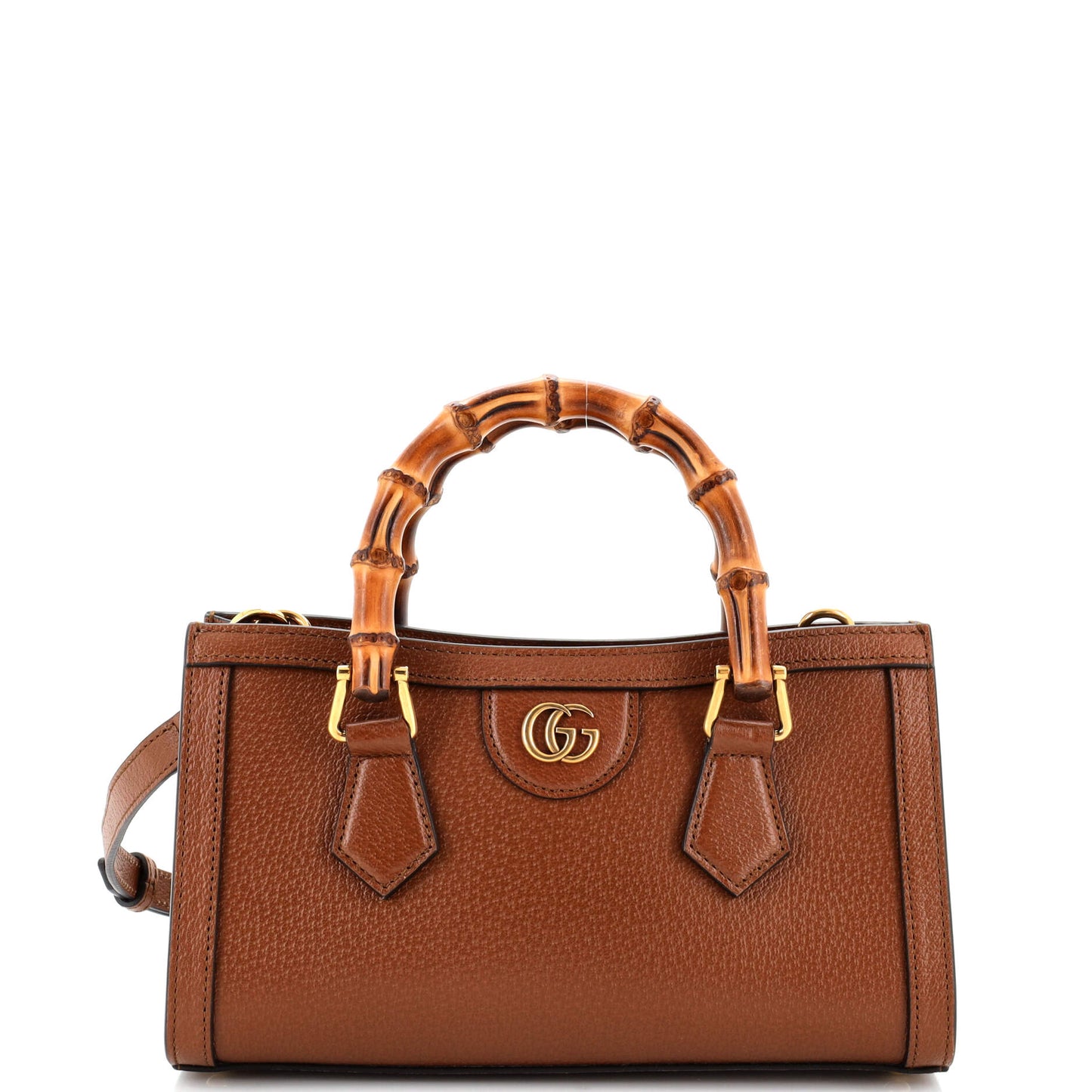 Luxury Gucci Trending 2025 Diana NM Chain Bamboo Handle Tote Leather Small