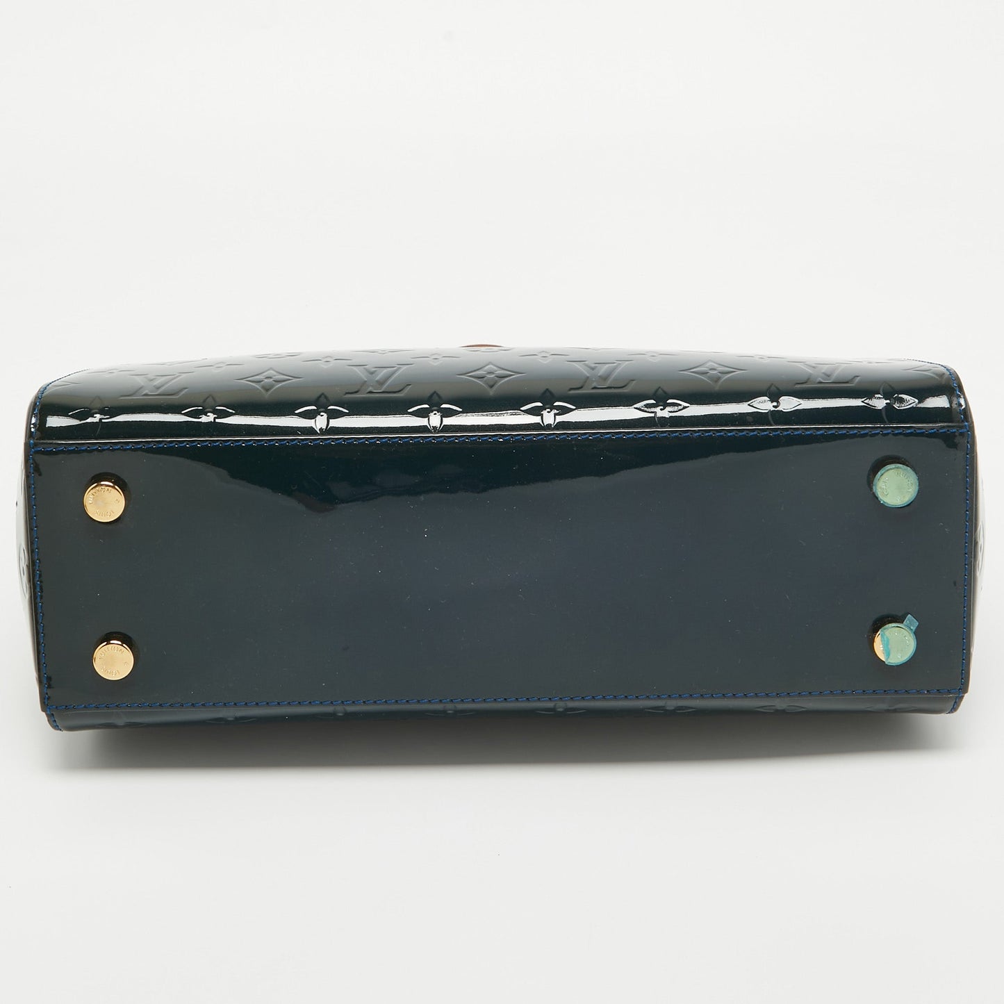 Louis Vuitton Bleu Nuit Monogram Vernis Brea Mm Bag