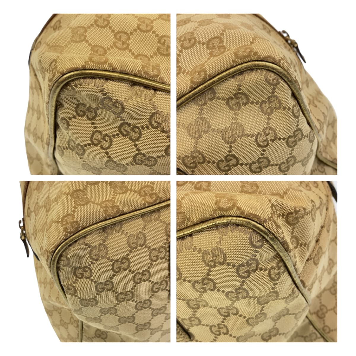 Luxury Gucci Trending 2025 GG Canvas Beige Multicolor Boston Bag