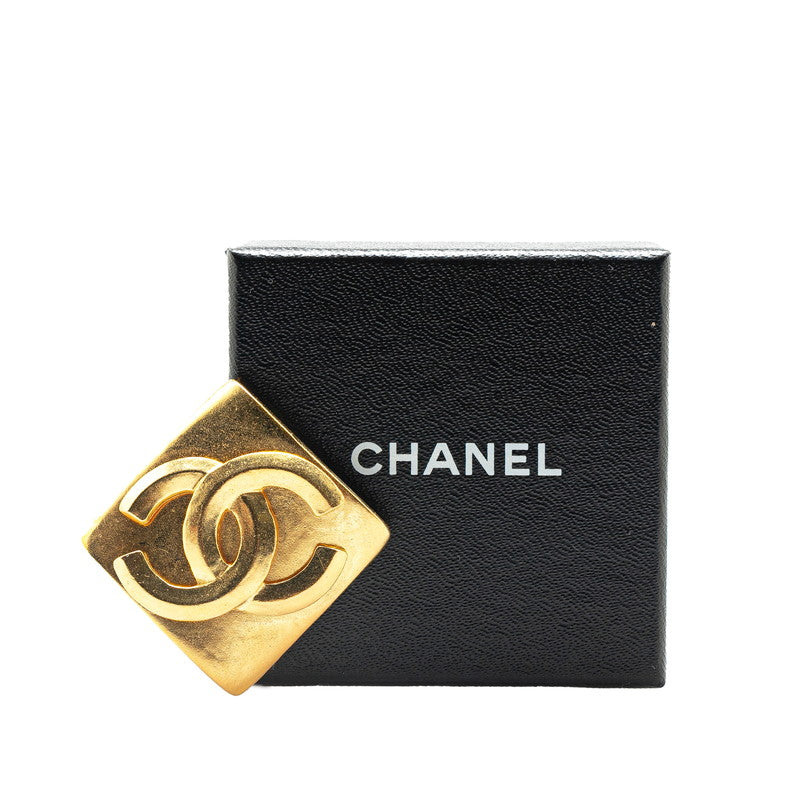 Chanel Vintage Coco Mark Brooch Gold