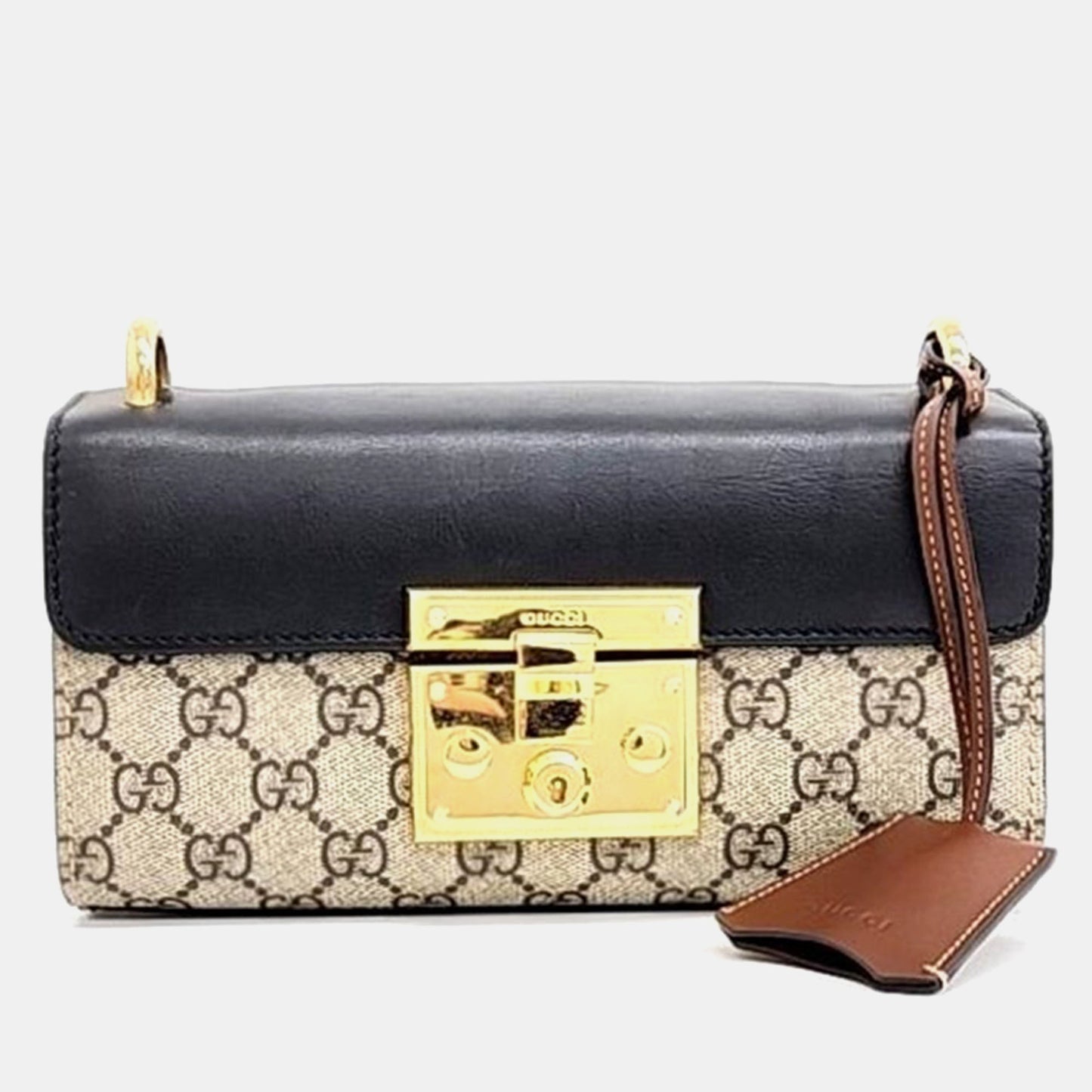 Luxury Gucci Trending 2025 Beige Padlock Mini Shoulder Bag
