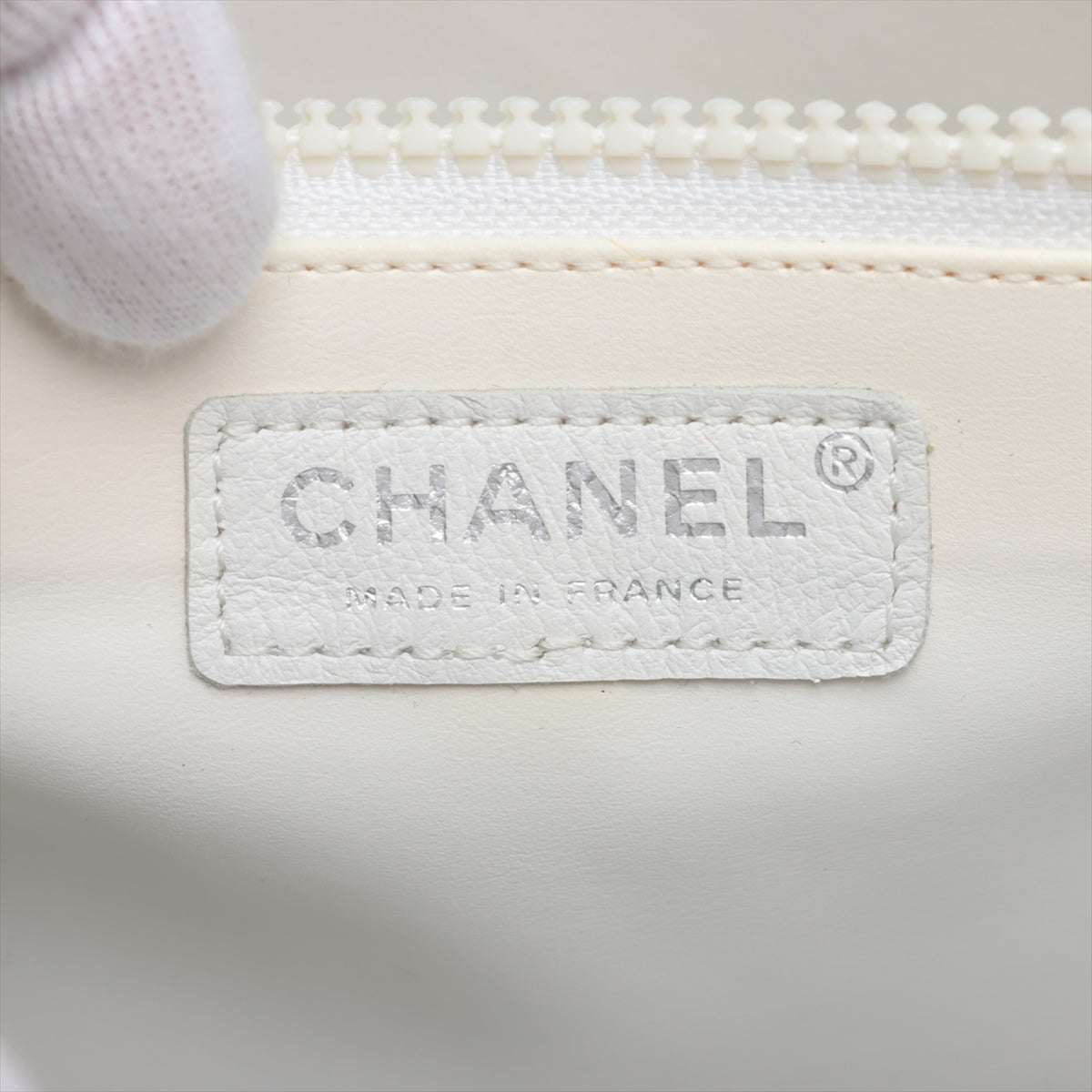 Chanel Valentine Linen Tote Bag Navy Silver A31533