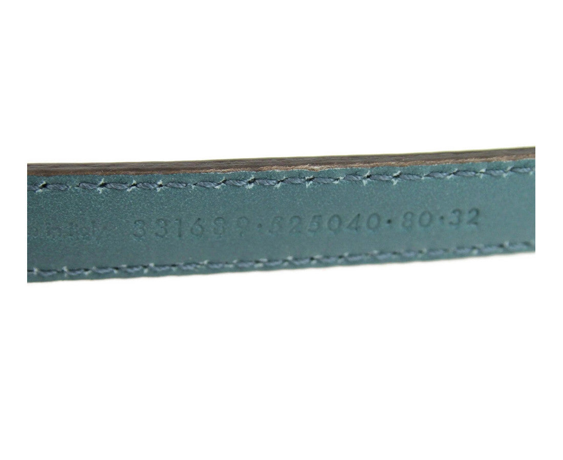 Gucci Women's Patent Leather Slim Buckle Belt