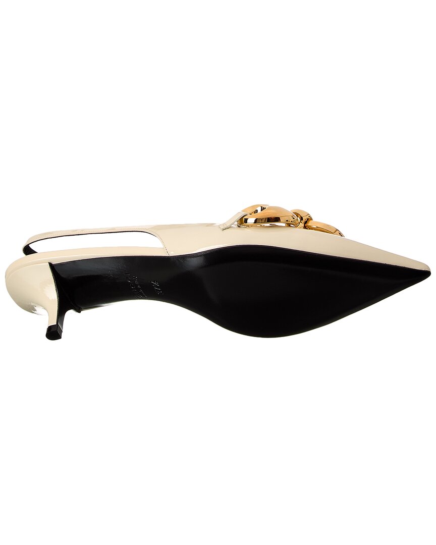 Gucci Marina Patent Slingback Pump