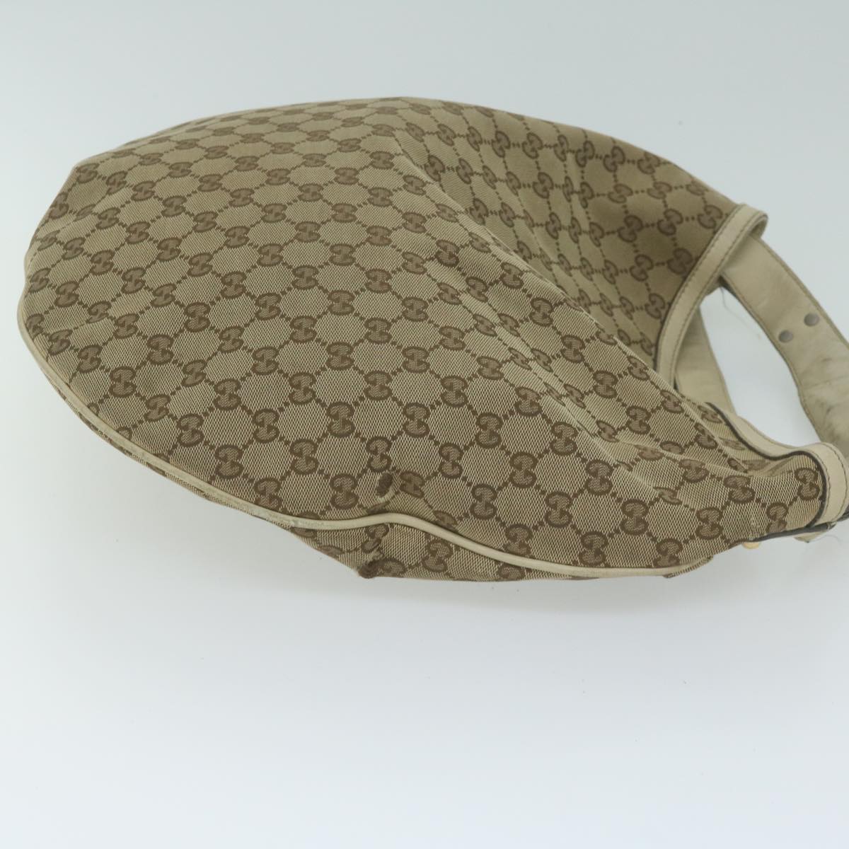 GUCCI GG Canvas Shoulder Bag Beige 211944 ac2610