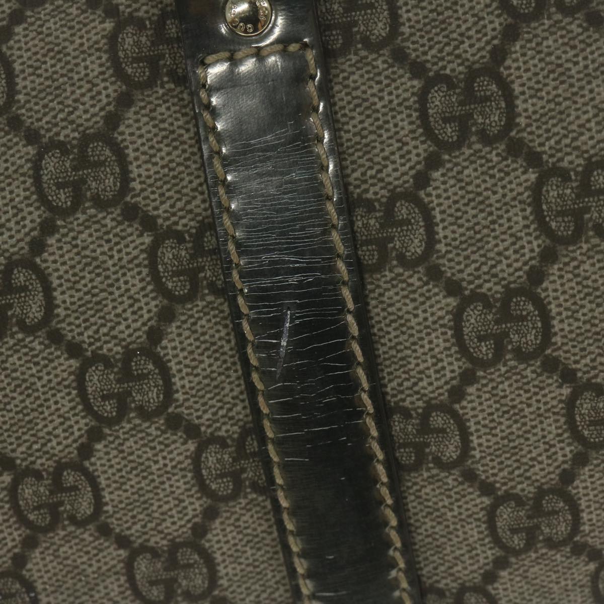 GUCCI GG Supreme Boston Bag PVC Leather Beige 193603 ac2710
