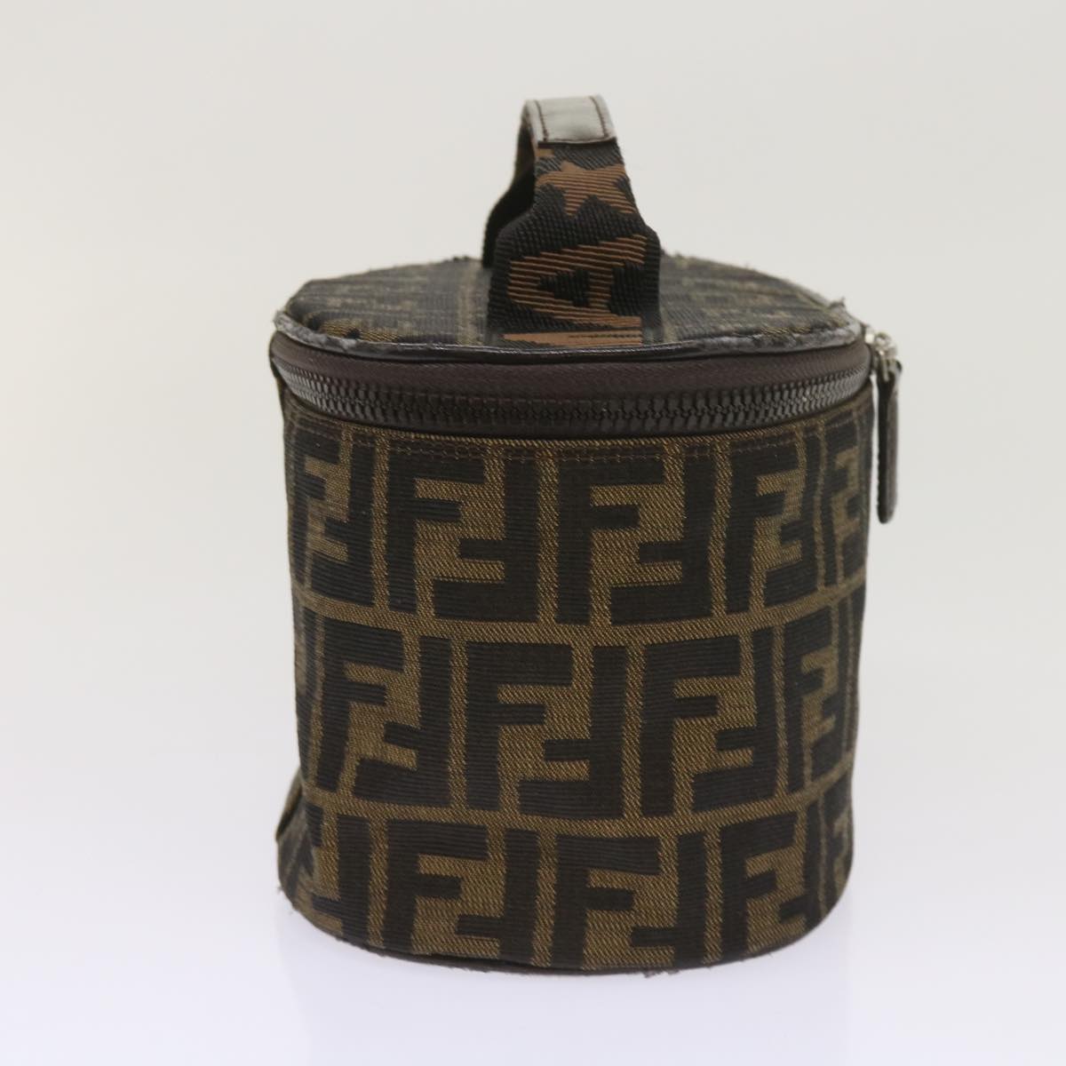 Luxury FendiZucca Canvas Vanity Cosmetic Pouch Brownac2711