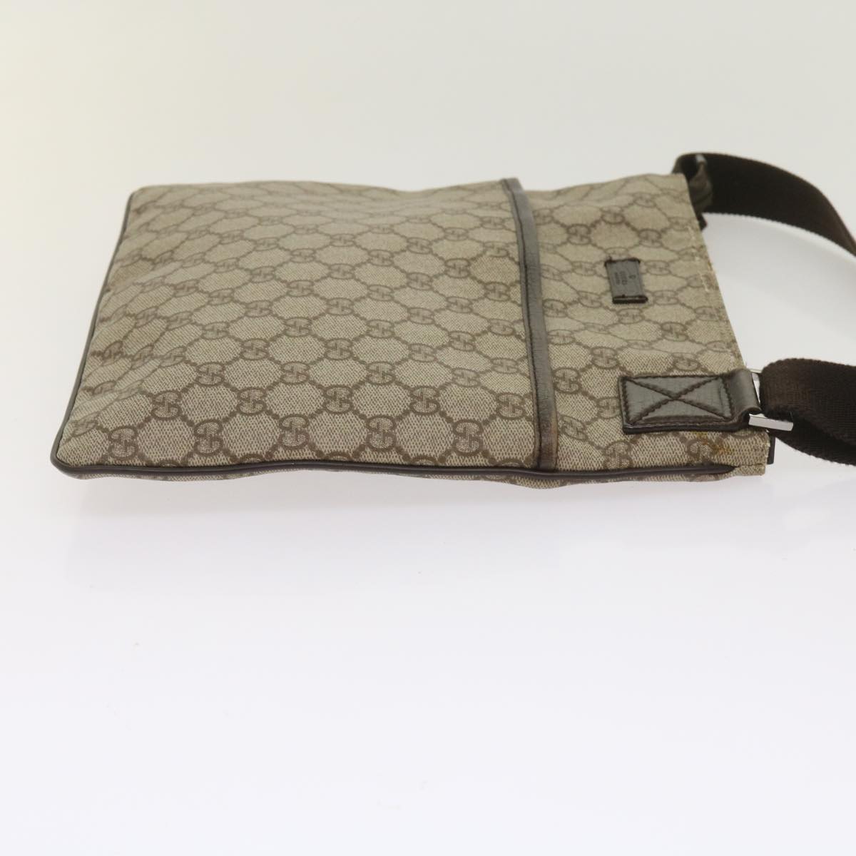 GUCCI GG Canvas Shoulder Bag PVC Beige 141626 ac2721