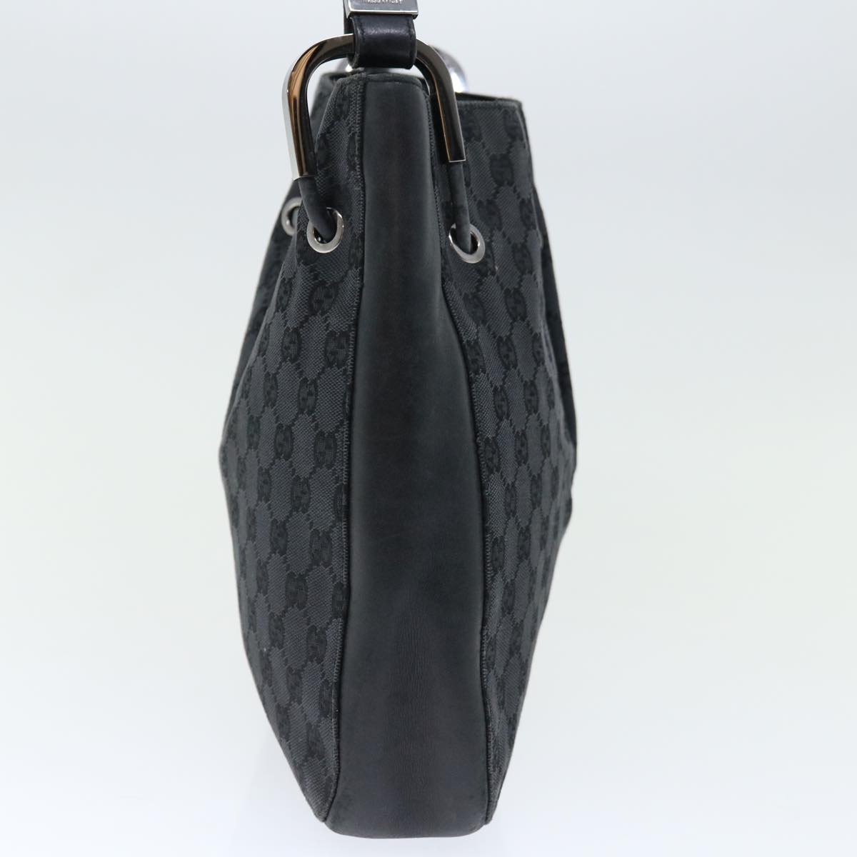 GUCCI GG Canvas Shoulder Bag Black 001 3748 ac2775