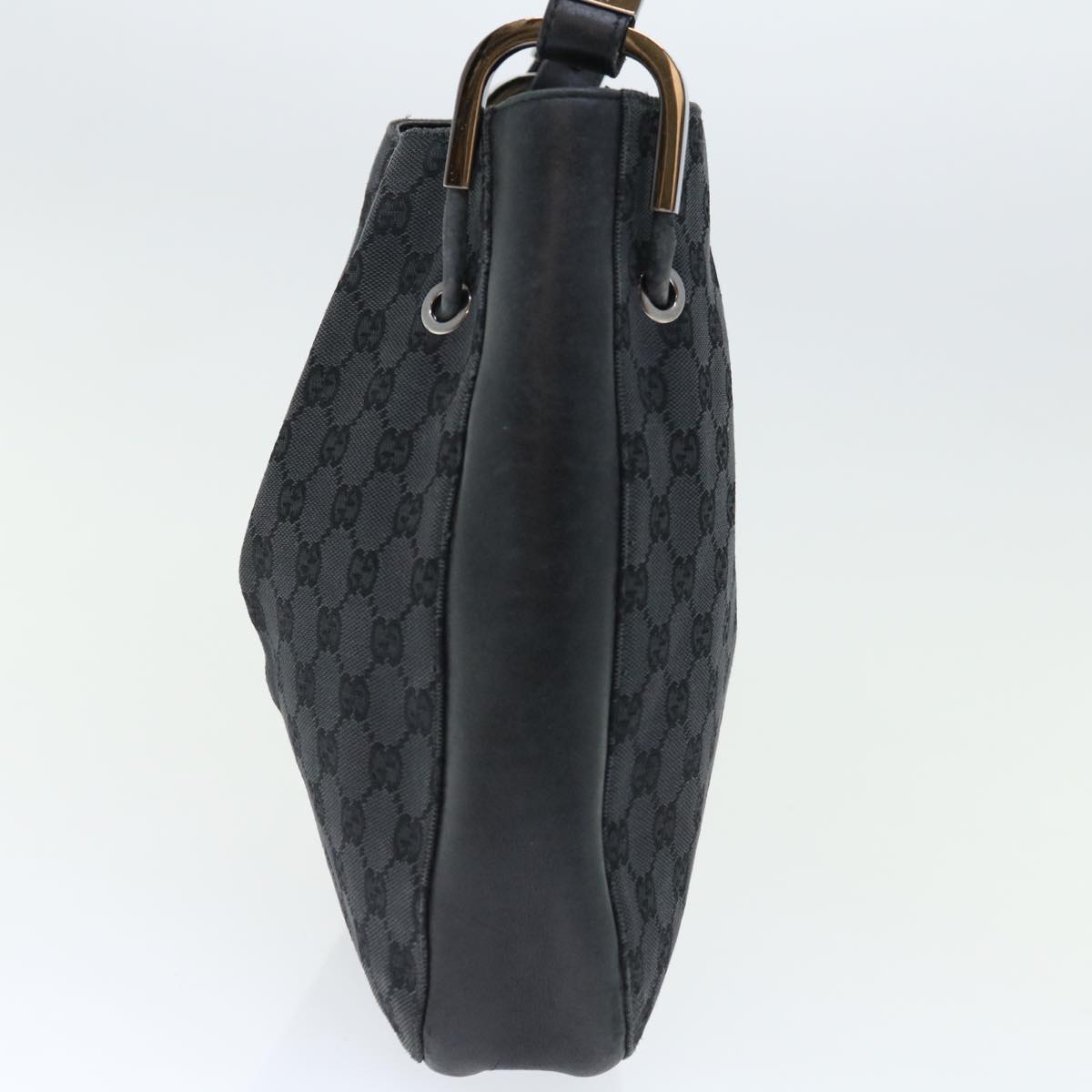 GUCCI GG Canvas Shoulder Bag Black 001 3748 ac2775