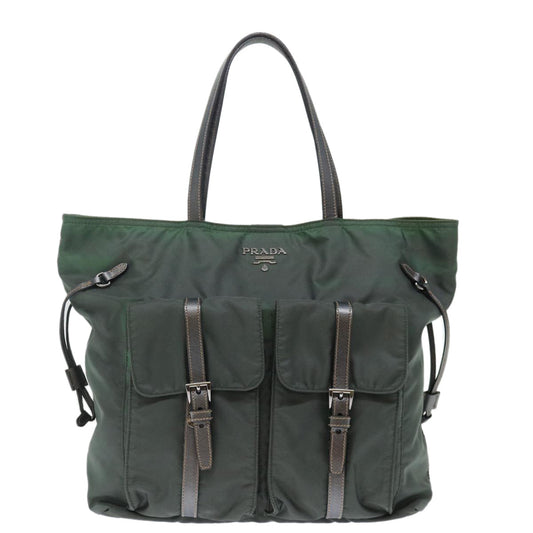 Luxury PradaTote Bag Nylon Khaki ac2934