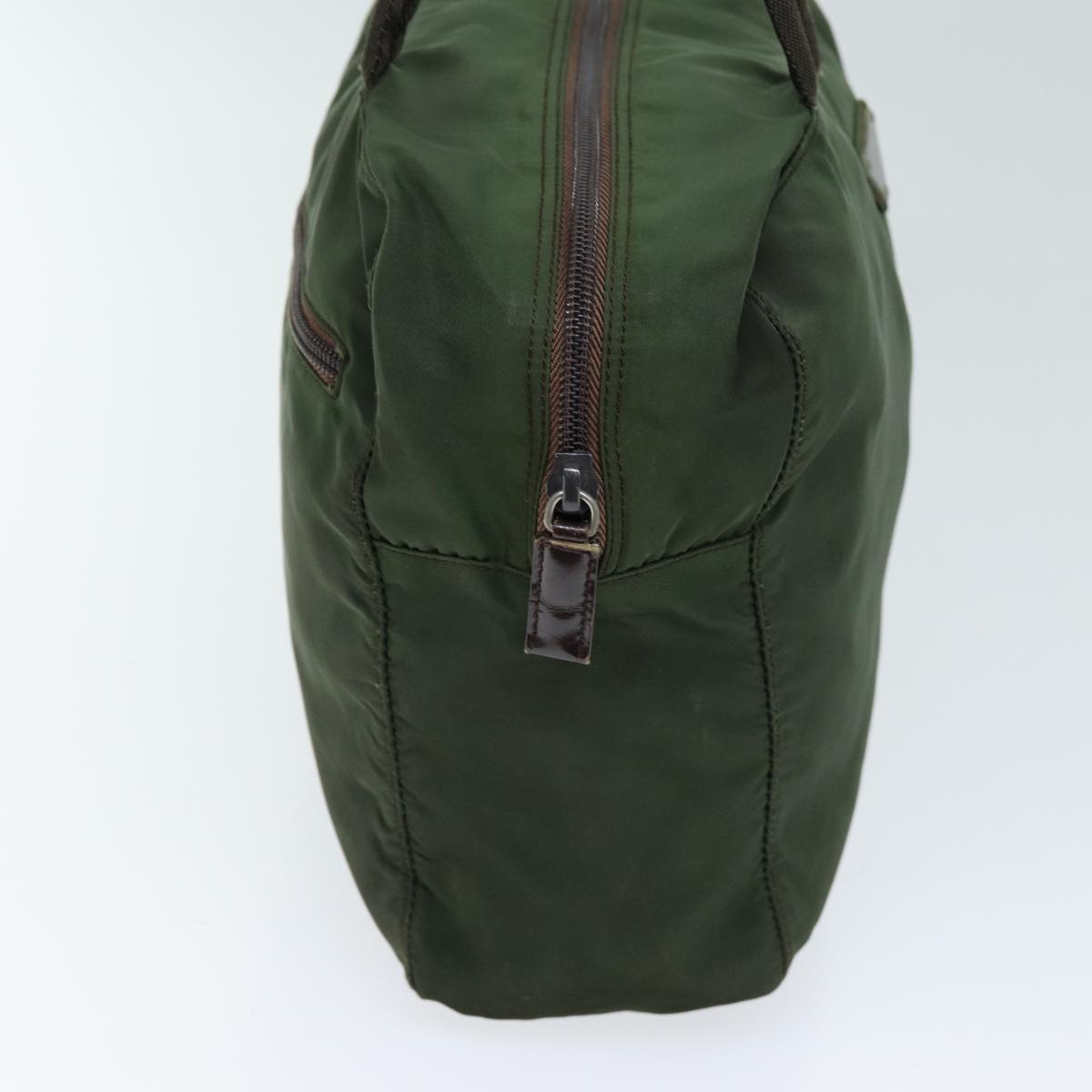 Luxury PradaHand Bag Nylon Khaki ac2986