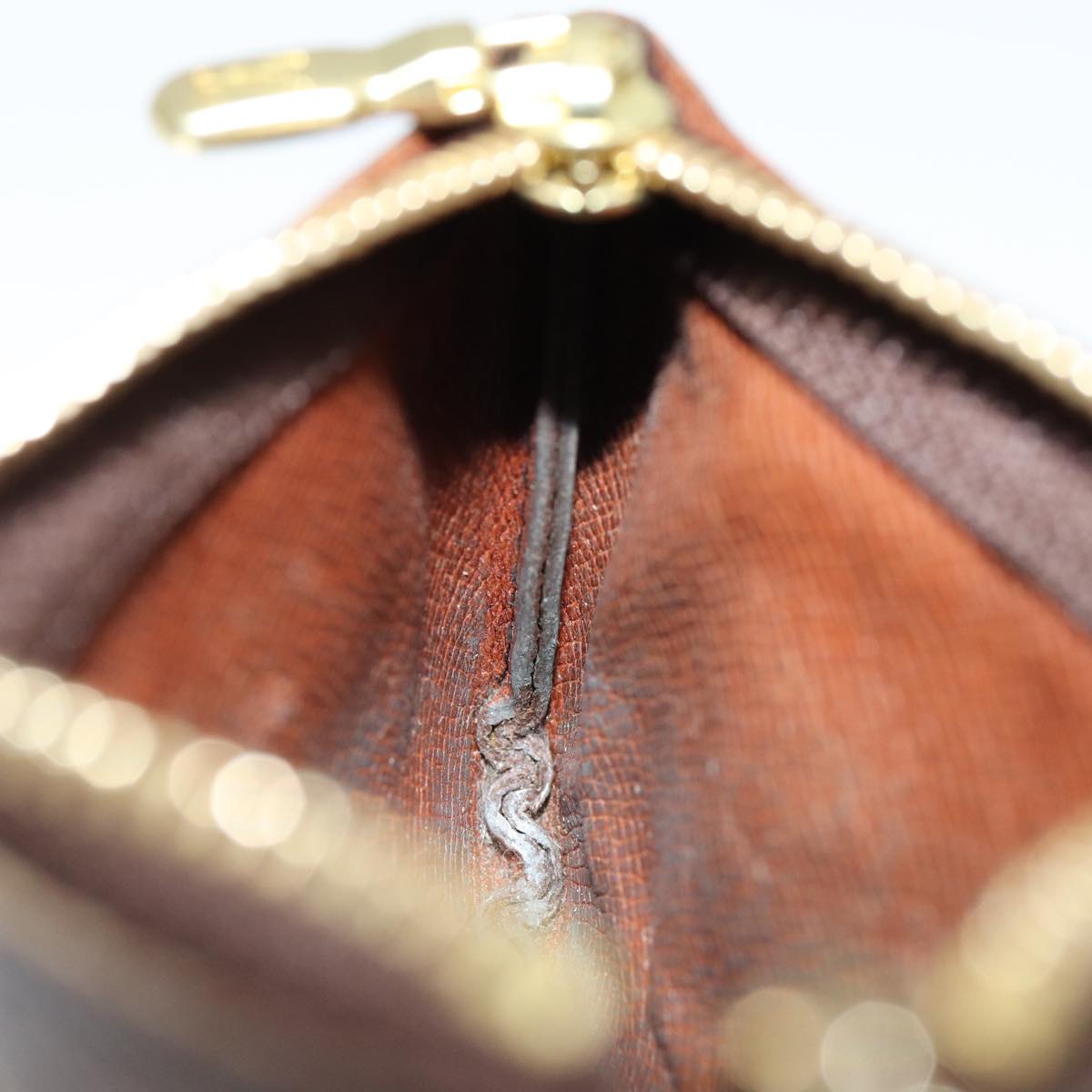 LOUIS VUITTON Monogram Pochette Cles Coin Purse M62650 LV ac3119