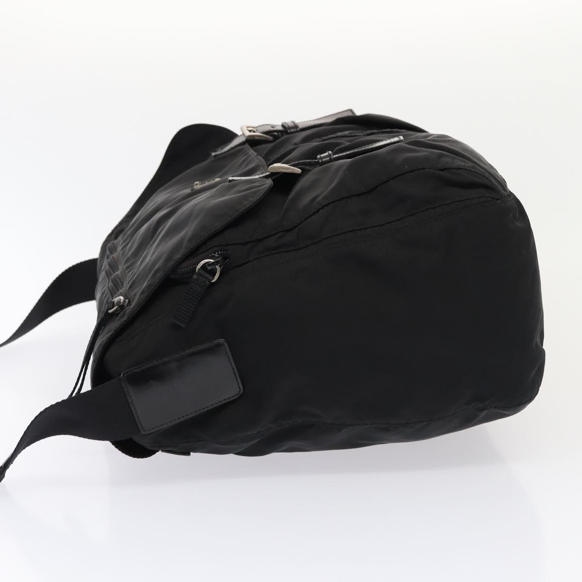 Luxury Prada Shoulder Bag Nylon Black Silver ac3168