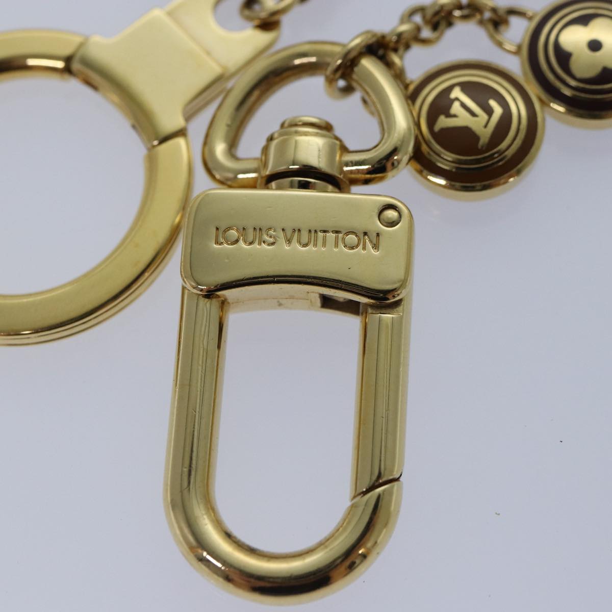LOUIS VUITTON Monogram Porte Cles Chainne Pastilles Charm M66172 LV ac3239