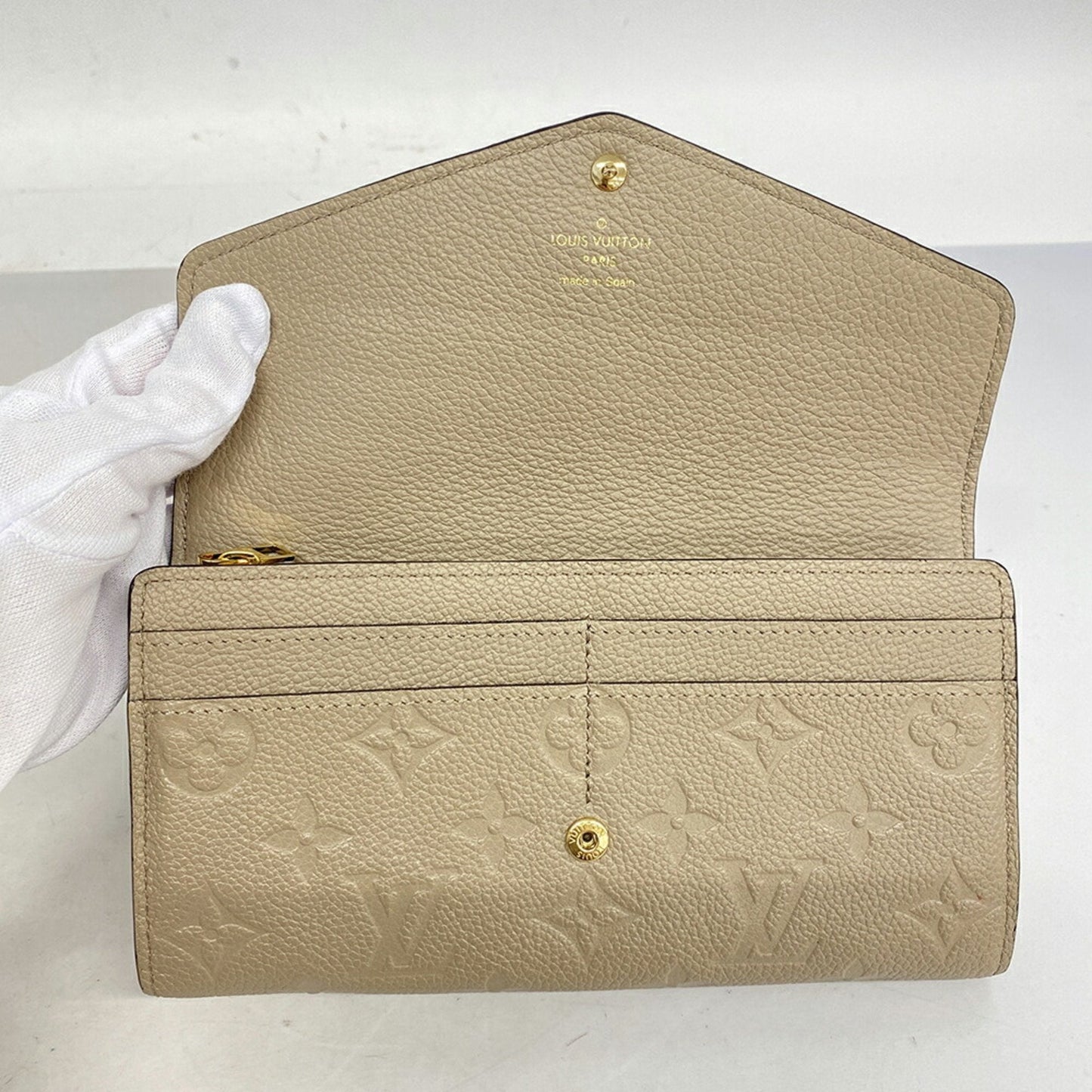 Louis Vuitton Portefeuille Sarah Canvas Wallet ()