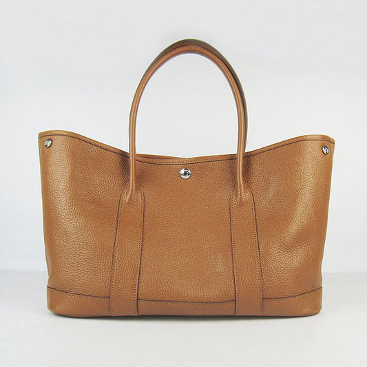 Luxury Hermes Garden Party Handbag H2808 Light Coffee