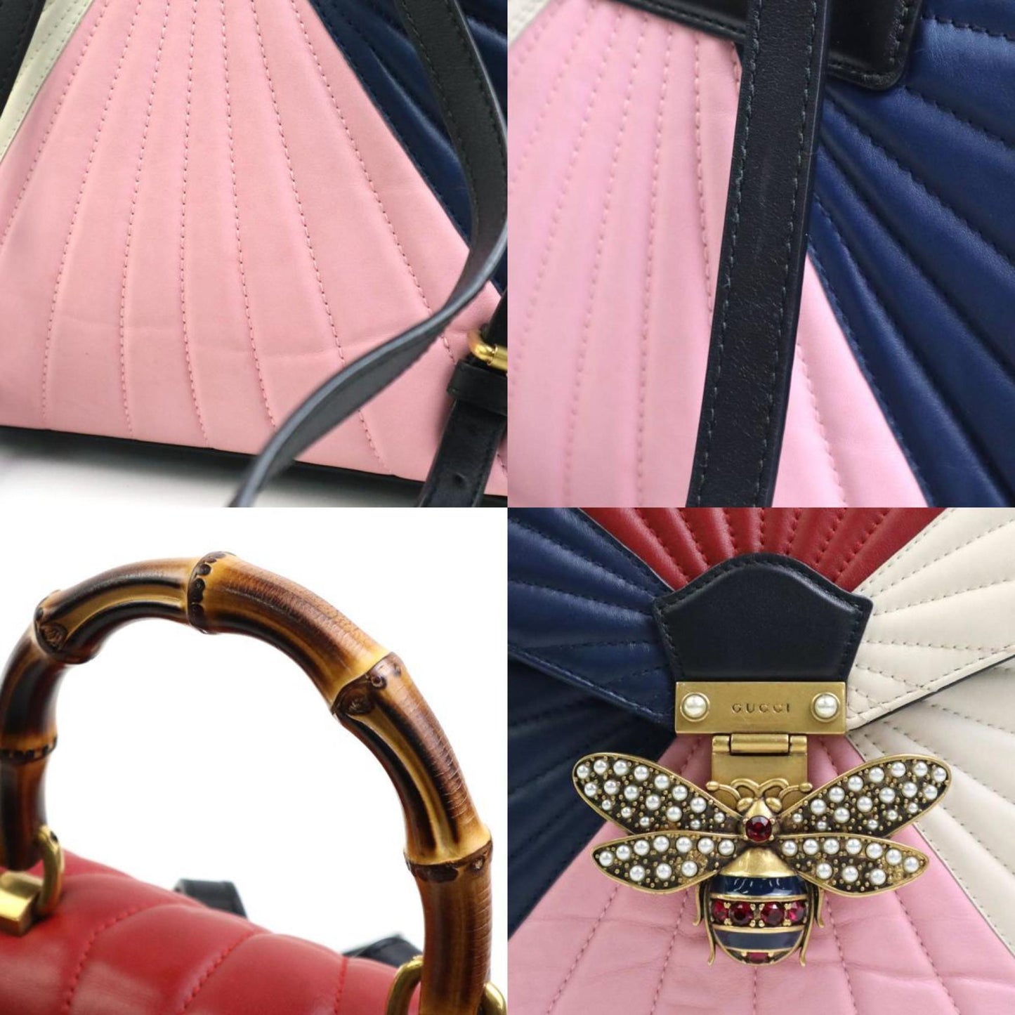 Gucci Queen Margaret Leather Handbag ()
