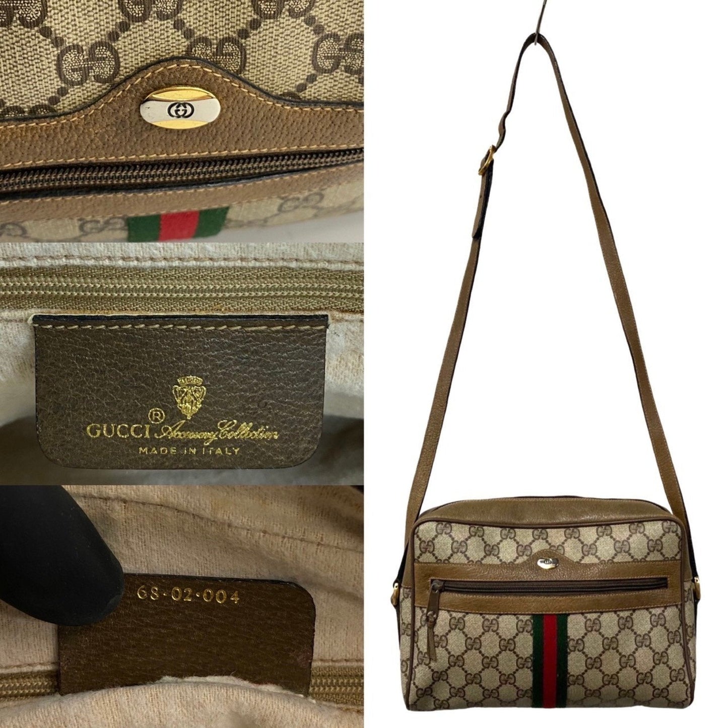 Gucci Sherry Canvas Shoulder Bag ()