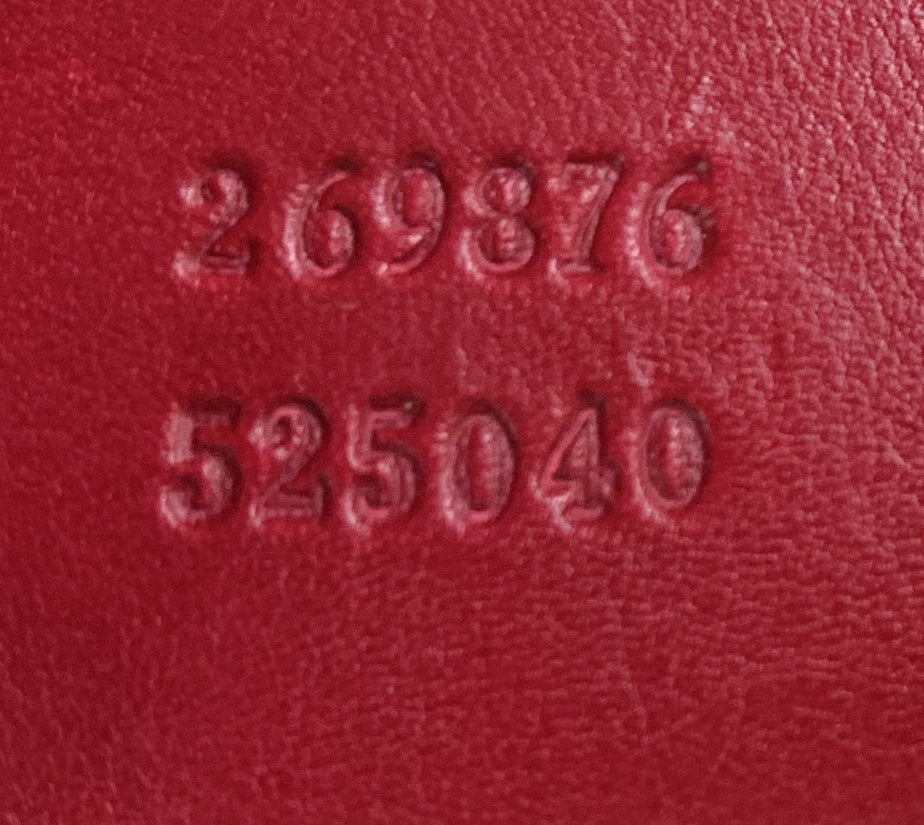 Joy Boston Bag Leather with Microguccissima Detail Small